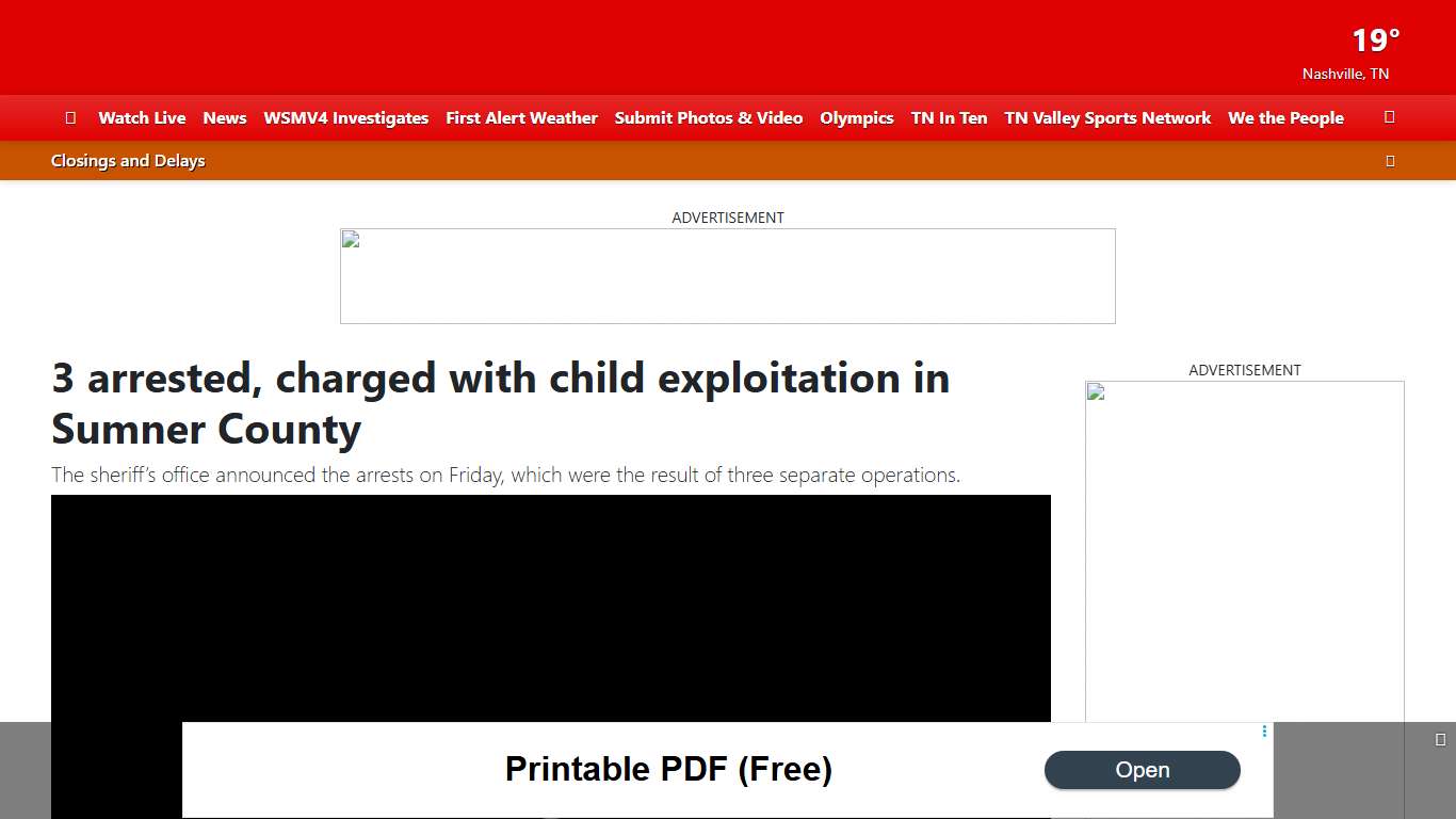 3 arrested, charged with child exploitation in Sumner County