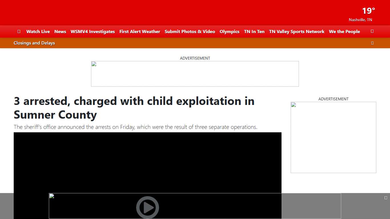 3 arrested, charged with child exploitation in Sumner County
